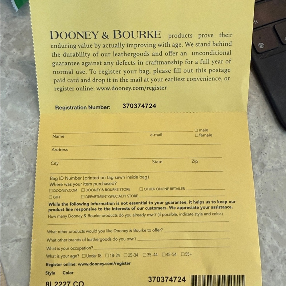 Dooney & Bourke Florentine Brinley in charcoal - Picture 10 of 10